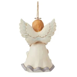 White Woodland Believe Angel Ornament