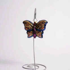 Wings Of Gold Glass Ornament