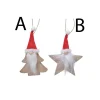 Wood Santa Gnome Ornament