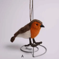 Wool Bird Ornament