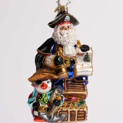 Yo Ho Ho Glass Ornament